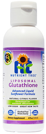 Nutrient Tree Liposomal Glutathione Low Smell Formula 120ml Bottle