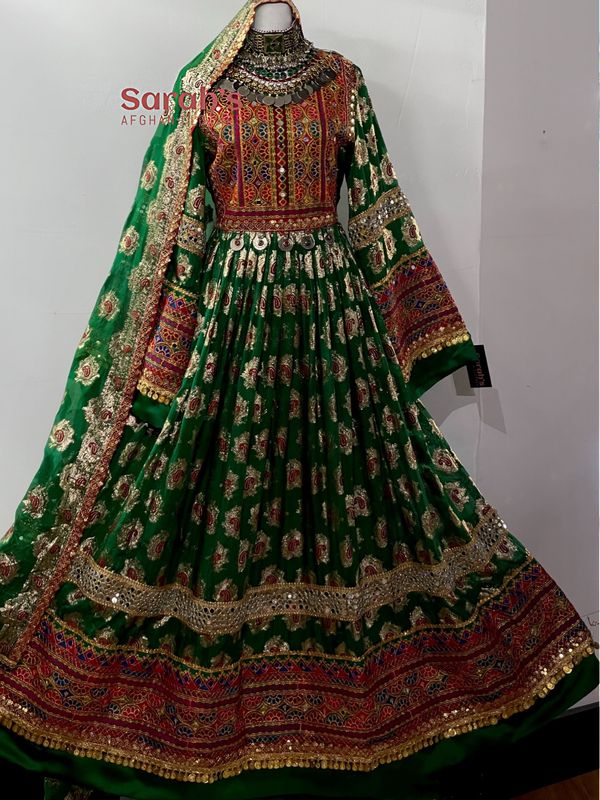 Afghani mehndi fashion dress