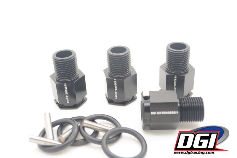 DGI Wheel Extenders 1 DGI Wheel Extenders 1" for losi 5ive Black