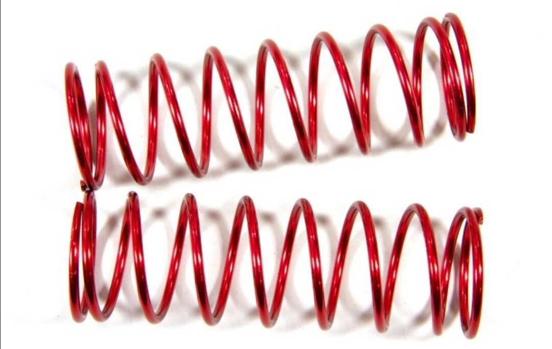 Losb2971 Losi rear Springs 9.3 lb Rate, Red (2) - 5ive-T
