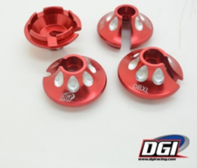 Dgi Losi Dbxl mtxl dbxle aluminium shock spring perch red 