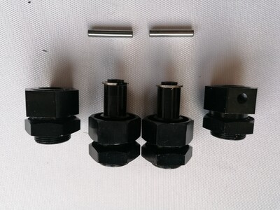 Baja 24mm wheel hex front and rear with wheel nuts black Baja 24mm wheel hex front and rear with wheel nuts black
