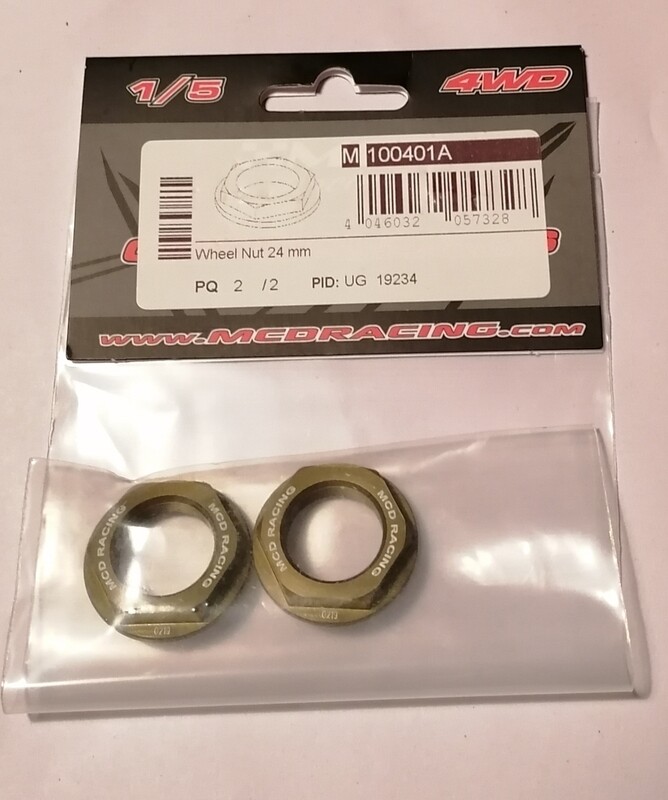 Mcd 100401a  MCD Racing 5 Series Alloy Wheel Nut 24 mm. 2pcs