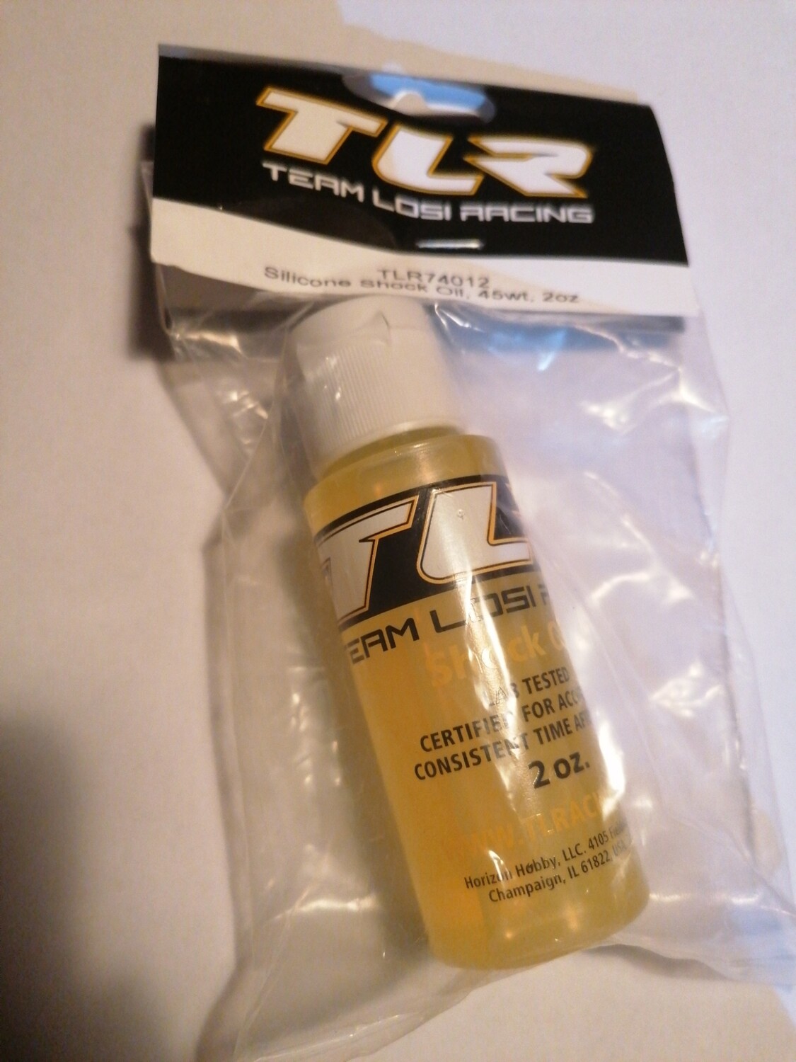 Tlr74012 45wt shock oil 2oz 610 cst