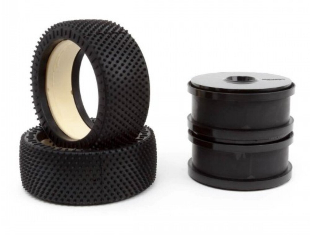 Mcd astro grip mediums with white foams and black wheels glued