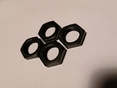 24mm wheel nuts black