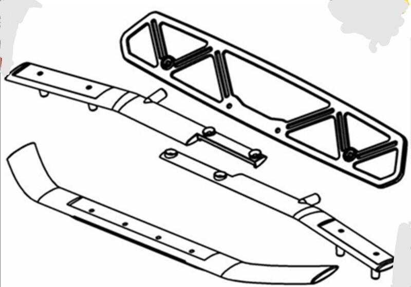Mcd 501701p F/R W5 bull Wing bumper
