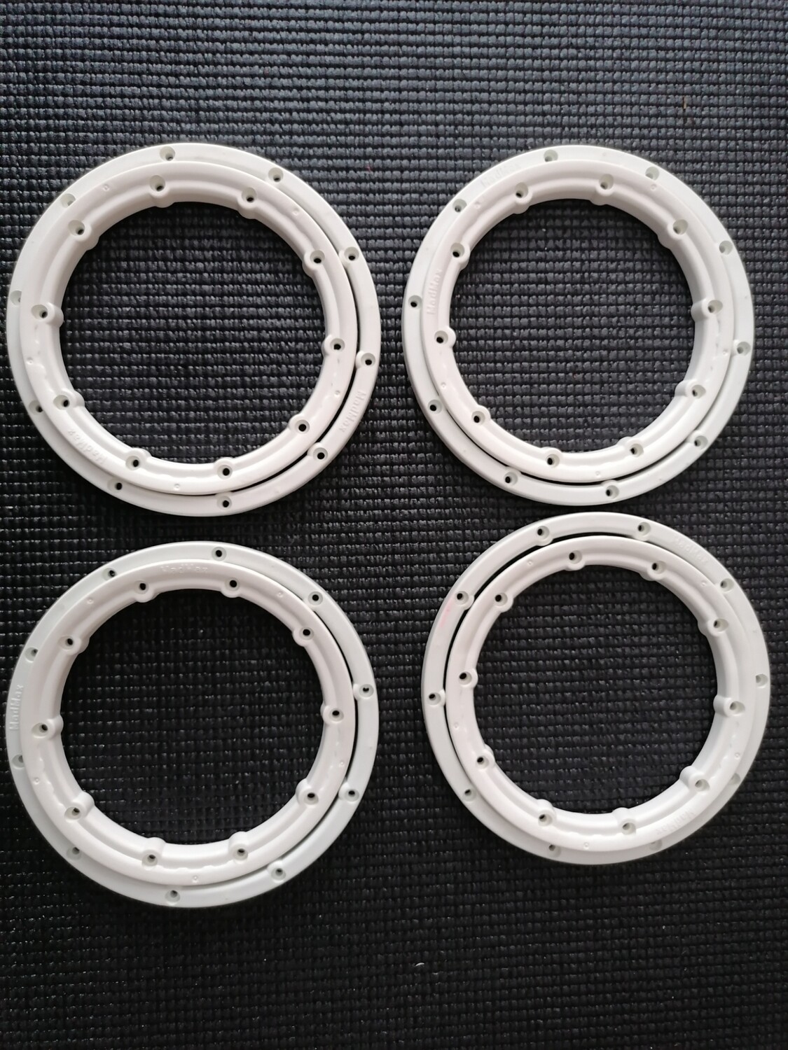Wheel beadlocks white nylon HD