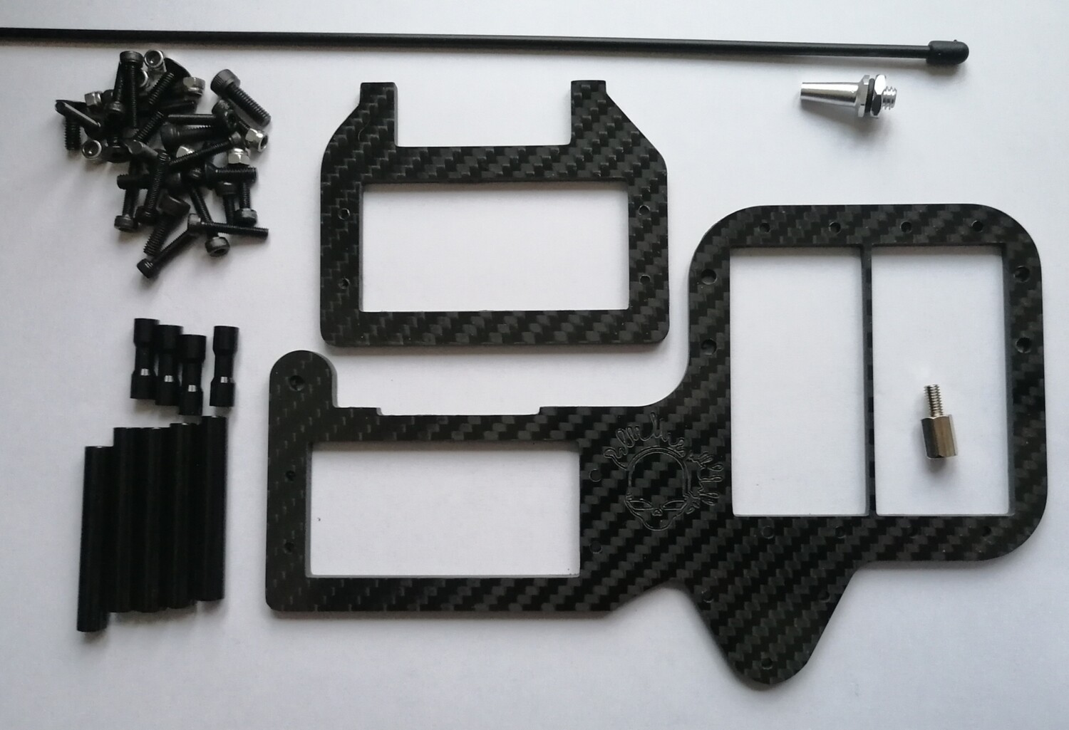 Carbon fibre losi 5ive T duel servo tray lightweight race edition