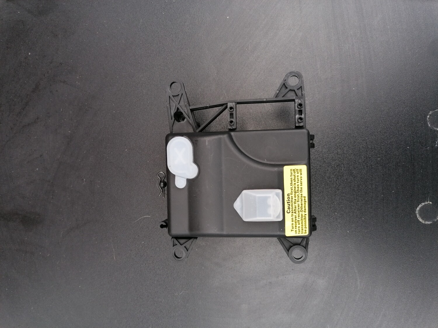 Baja radio box servo tray with switch