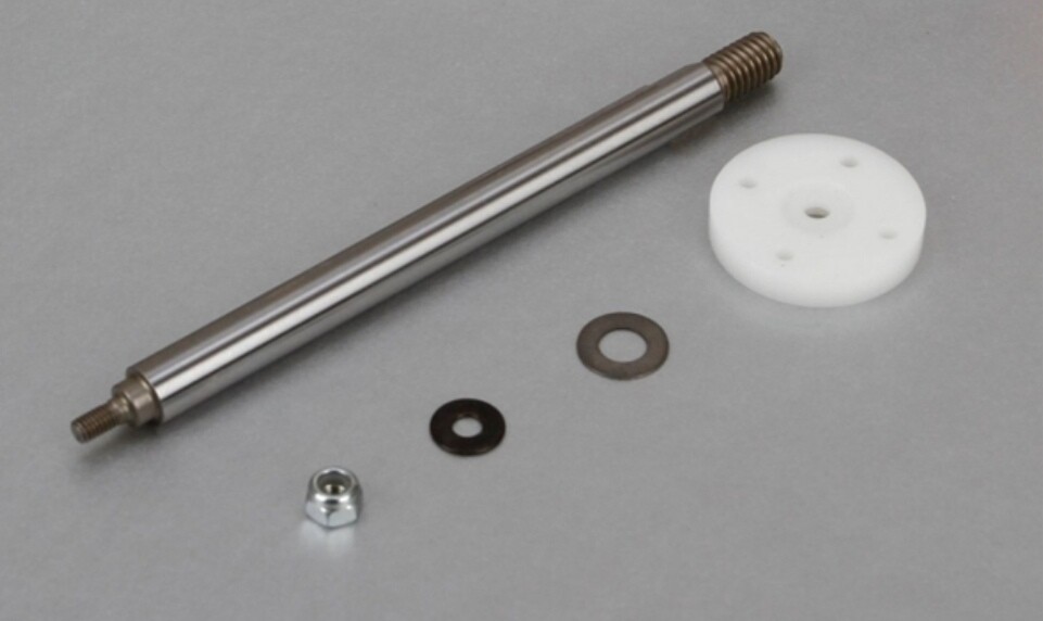 Losb2871 losi 5ive nutted shock shaft an piston front