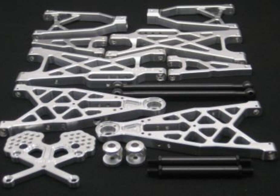Fast Lane FLM EXTENDED Arm Billet Conversion Kit w/V2 Shock Tower for HPI Baja 5B/5T