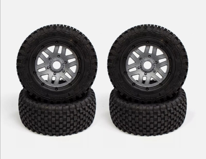 Losi 5ive t 2.0 wheels and tyre set complete 