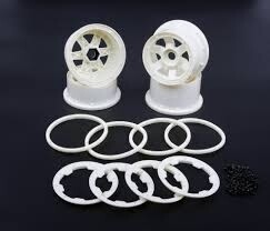 Baja wheel set white