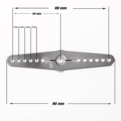 15t long double servo horn arm