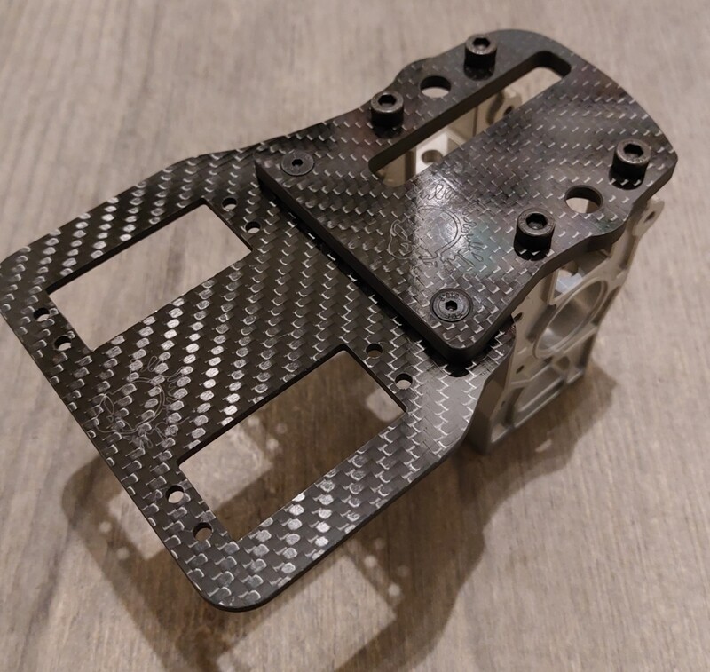 CCR carbon fibre twin sevro brake mount Losi 5ive T V1 SMART SYSTEM 