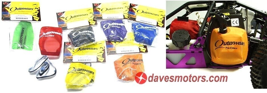 Outerwears R/C Pullstart Pre-Filter red