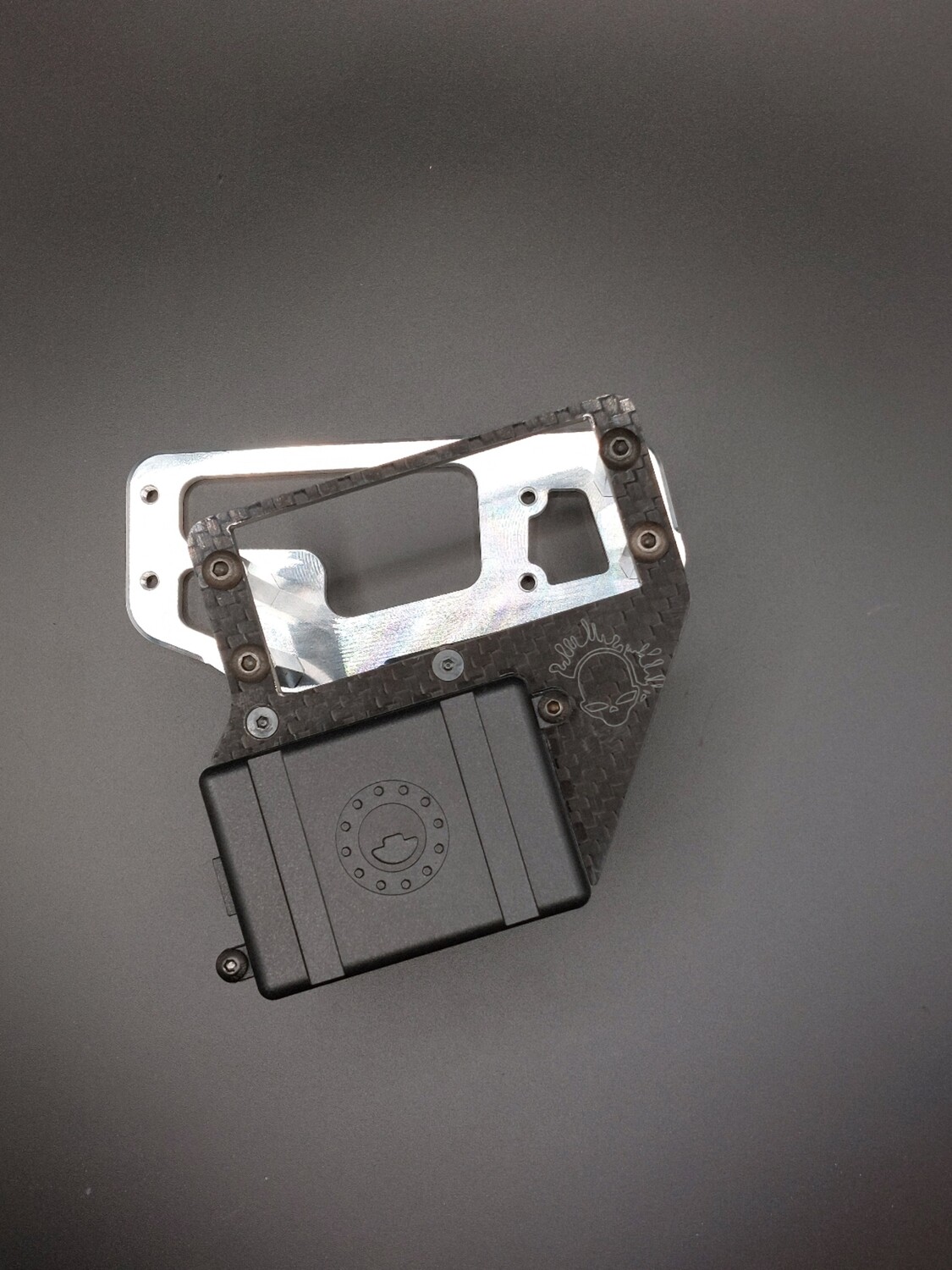 CCR Losi 5ive T 2.0 billet angled servo tray carbon fibre top SMART SYSTEM 