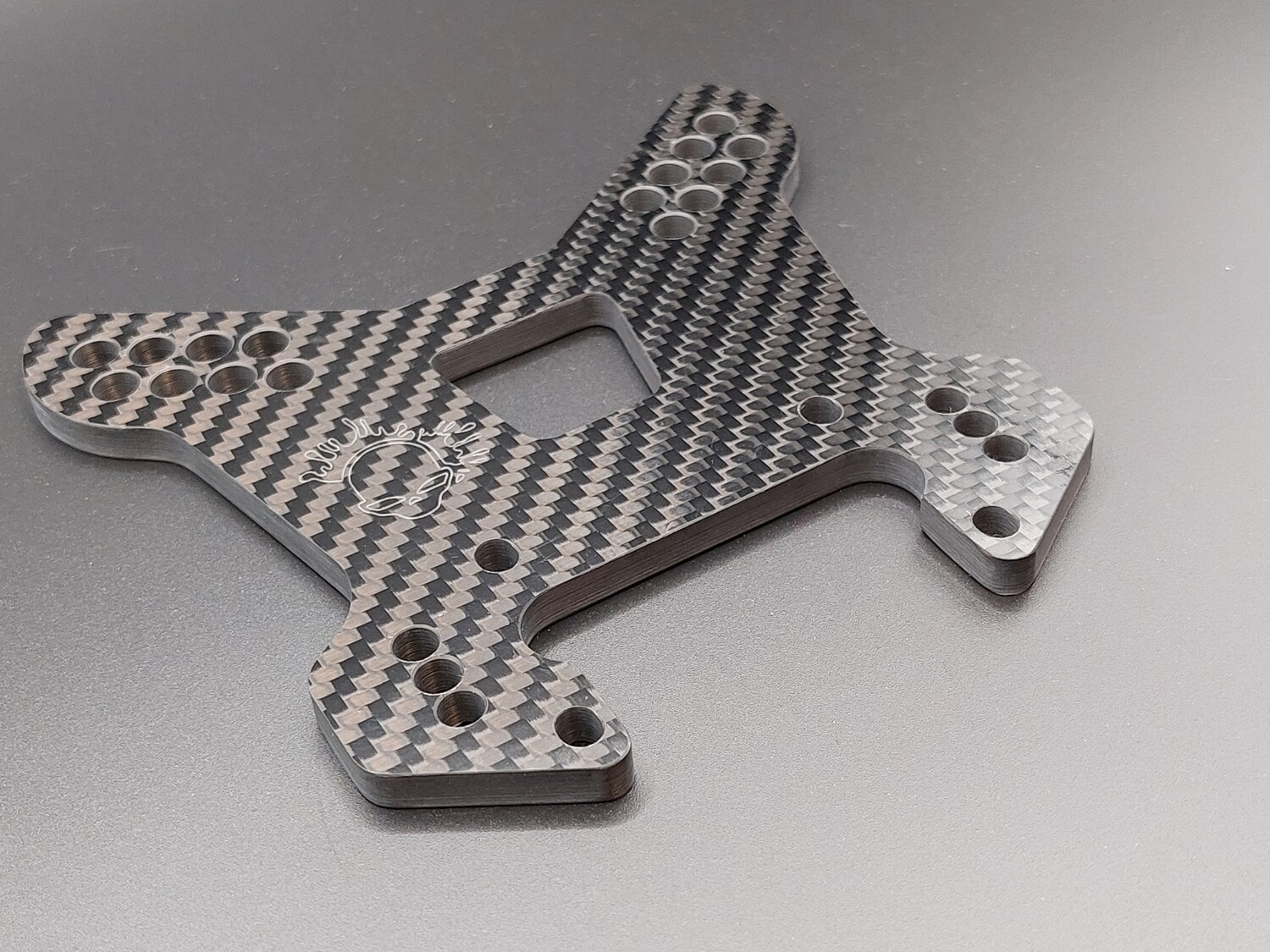 Ccr Losi 5ive T B Carbon Fibre v2  front shock tower