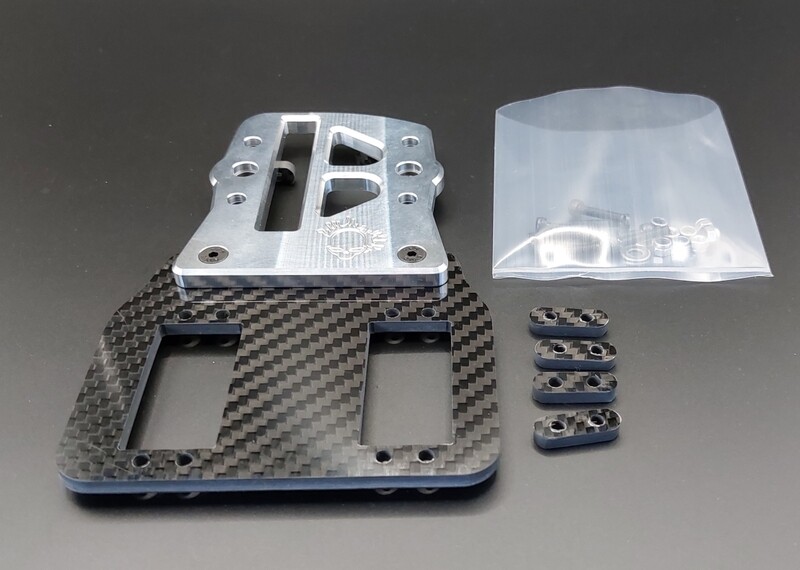 CCR carbon fibre twin sevro brake mount Losi 5ive T V1 SMART SYSTEM 