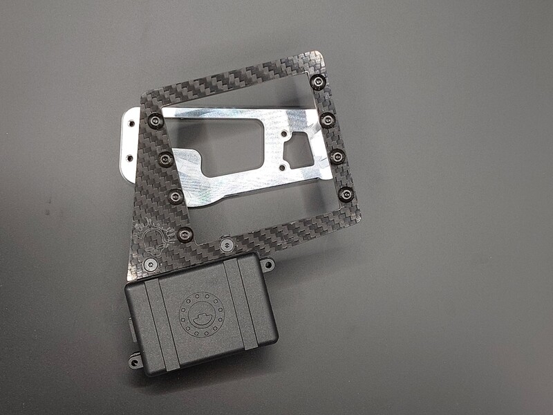 CCR Losi 5ive T 2.0 twin angular servo tray with carbon fibre top SMART SYSTEM 