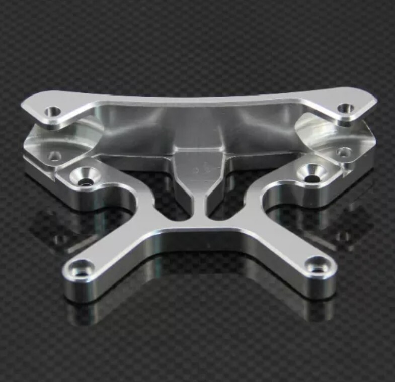 Baja front alloy shock tower silver Baja front alloy shock tower silver