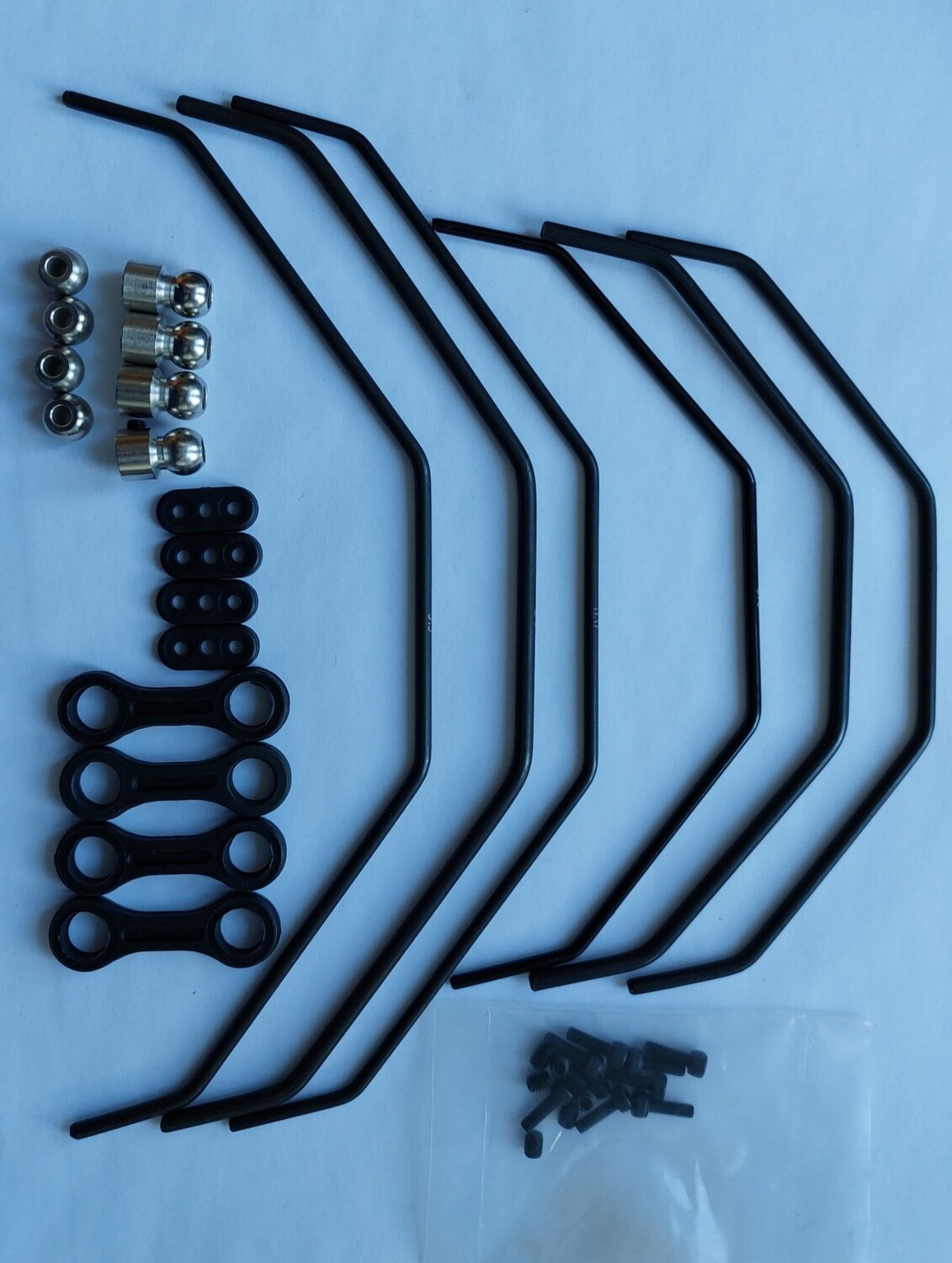Losb2562  modified losi 5ive race sway bar roll bar tuning kit
