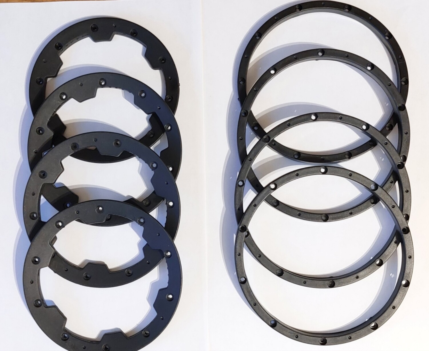 Wheel beadlocks black nylon HD full set