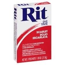 rit dye scarlet red 31.9g