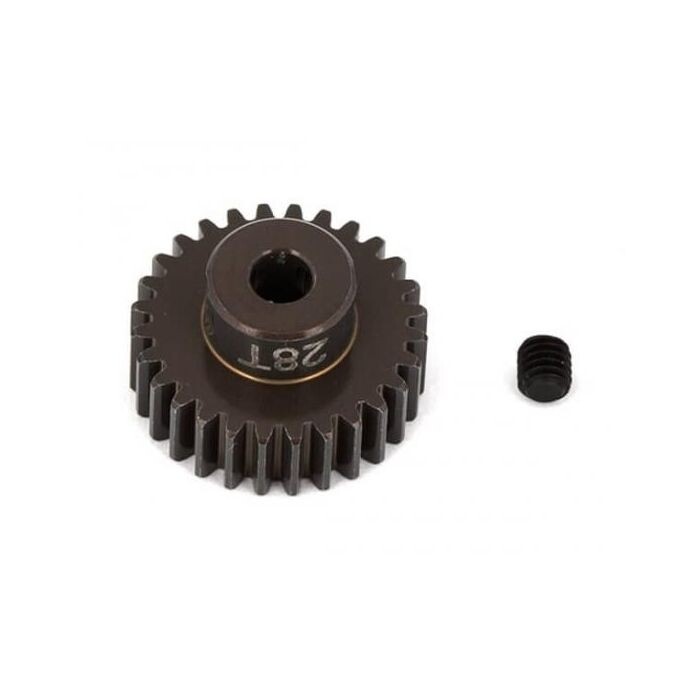 ASSOCIATED FACTORY TEAM ALUM. PINION GEAR 28T 48DP 1/8"SHAFT