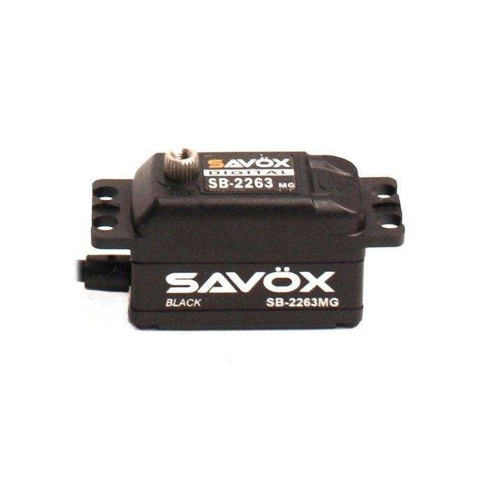 SAVOX LOW PROFILE BRUSHLESS DIGITAL SERVO 10KG/0.076S@6.0V - BLACK SAVOX LOW PROFILE BRUSHLESS DIGITAL SERVO 10KG/0.076S@6.0V - BLACK
