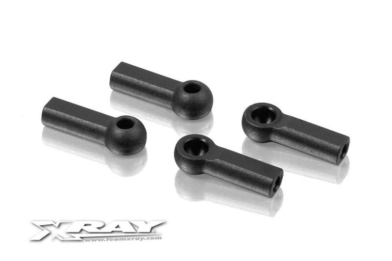 XR302665 - TEAM XRAY COMPOSITE BALL JOINT 4.9MM - CLOSED WITH HOLE (4)