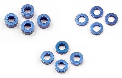 Xr303121 XRAY SET OF ALU SHIMS 1.0MM 2.0MM 3.0MM BLUE