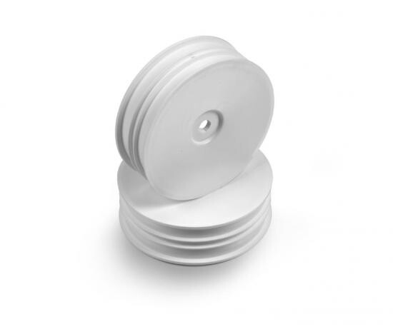 XRay 2WD Front Slim Wheel Aerodisk With Narrow Offset - White (2) hard