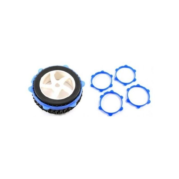FASTRAX 1/10TH RUBBER TYRE BANDS BLUE (PAIR)