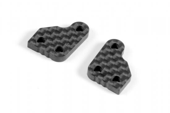 XRay Graphite Extension For Steering Block (2) - 3 Slots removed