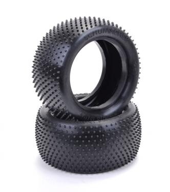 Schumacher Mini Pin 2 1:10 Buggy Rear Tyres - Yellow