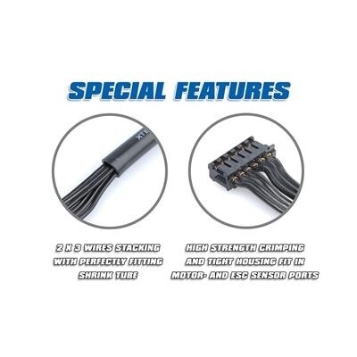 LRP SENSOR WIRE HIGHFLEX 150MM V2