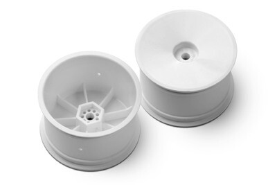 XRay 2WD/4WD Rear Wheel Aerodisk With 12mm Hex Ifmar  - MEDIUM (2) white