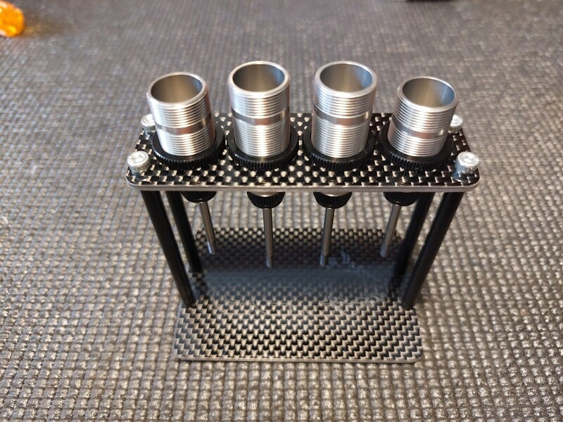 Ccr carbon fibre 10th scale shock stand 13mm shocks