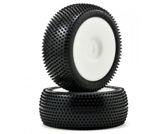 Schumacher Yellow Mini Pin 1:8th Pre Mounted Tyres - 1 Pair Schumacher Yellow Mini Pin 1:8th Pre Mounted Tyres - 1 Pair