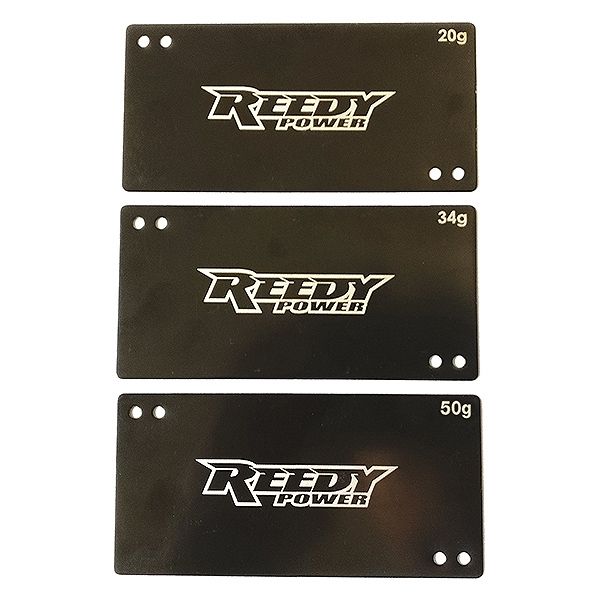 REEDY SHORTY LIPO BATTERY WEIGHT SET (20G/34G/50G) REEDY SHORTY LIPO BATTERY WEIGHT SET (20G/34G/50G)