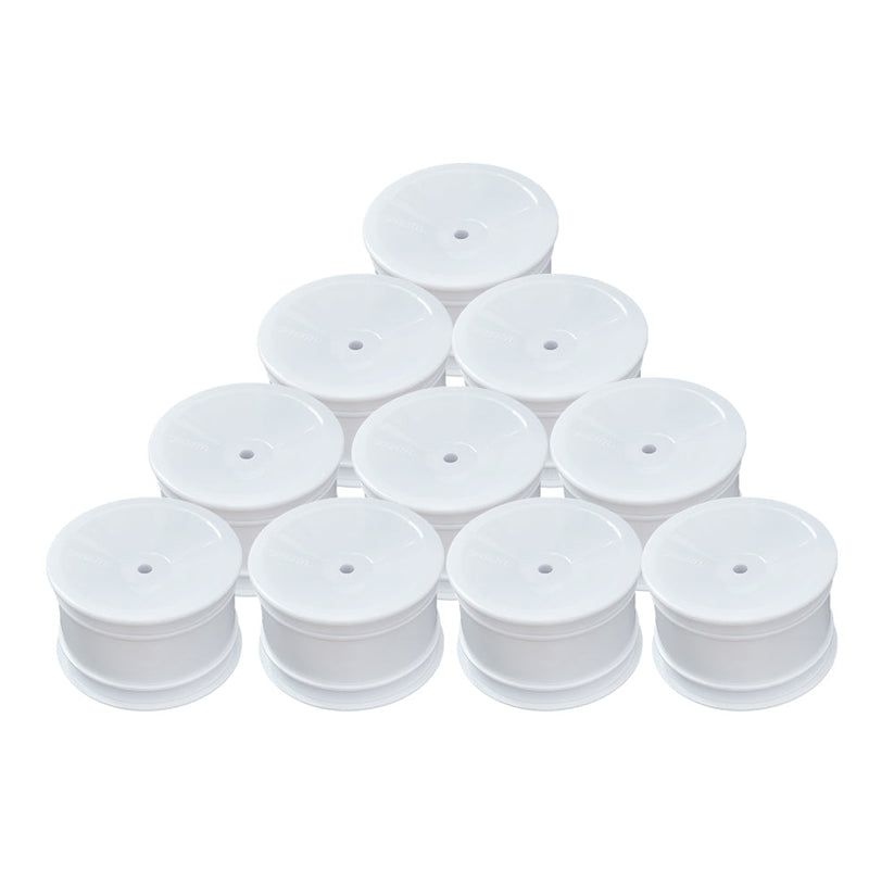 ABM40004 Rear Wheel for 1/10th Off Road 2wd-4wd -White (10 pcs)