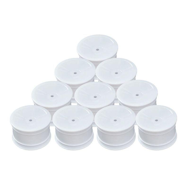 ABM40004 Rear Wheel for 1/10th Off Road 2wd-4wd -White (10 pcs)