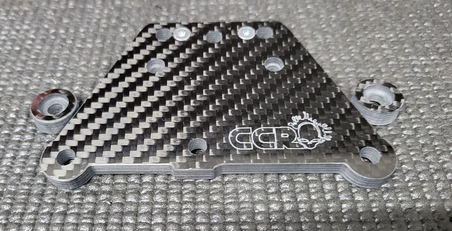 Ccr Losi 5ive T and B Carbon Fibre front chassis top plate brace v2
