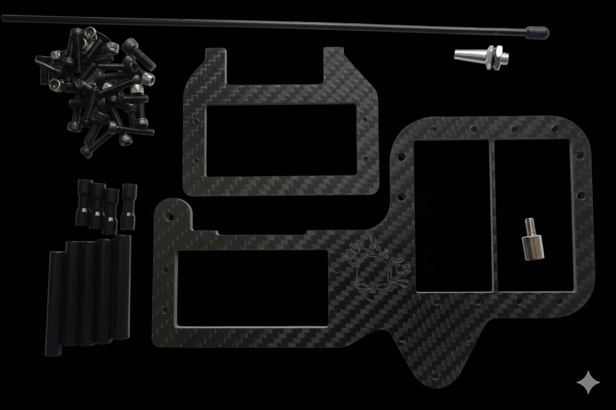 Carbon fibre losi 5ive T duel servo tray lightweight race edition Carbon fibre losi 5ive T duel servo tray lightweight race edition