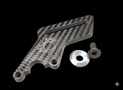Carbon fibre Losi 5ive T mesh plate Carbon fibre Losi 5ive T mesh plate