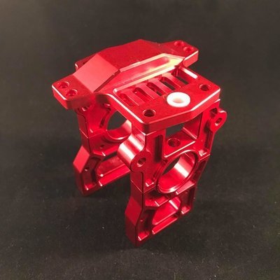 Losi 5ive T centre diff housing quick release red hd racing