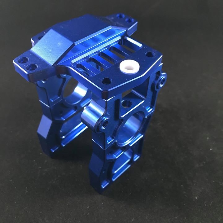 Losi 5ive T centre diff housing quick release blue hd racing 