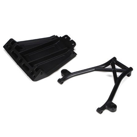 Losb2574 Losi 5ive-T Front Skid Plate, Bumper Brace